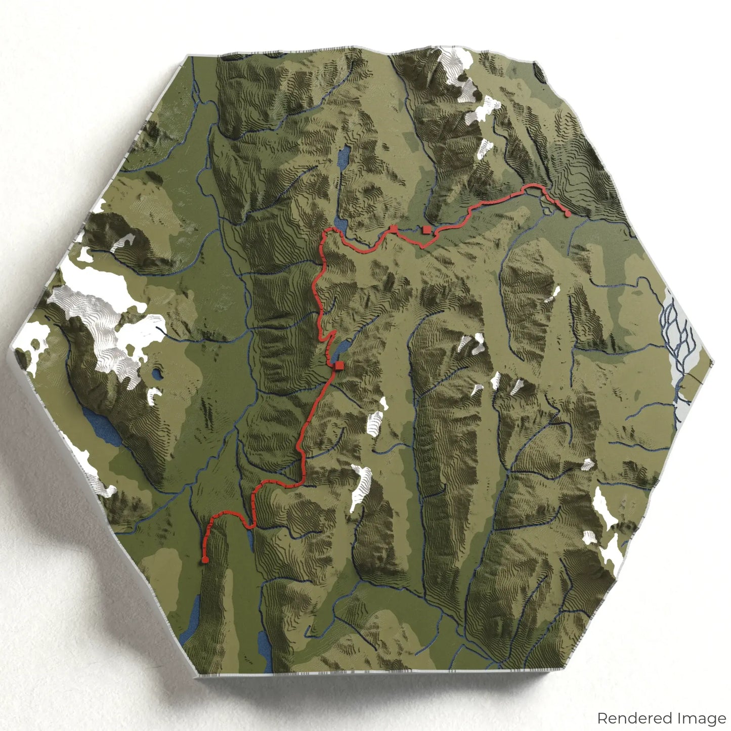 Routeburn Track Great Walk 3D Map