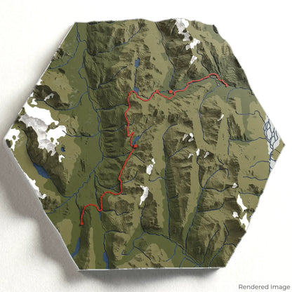 Routeburn Track Great Walk 3D Map