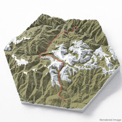 Salkantay Trek 3D-Karte