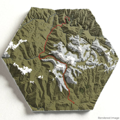 Salkantay Trek 3D-Karte
