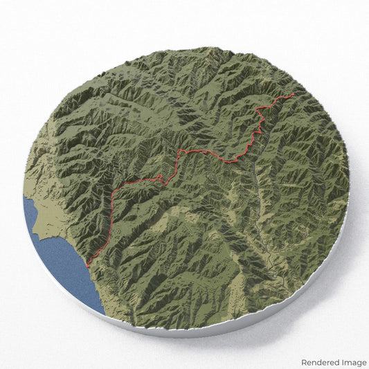 3D-Karte „Skyline to the Sea Trail“