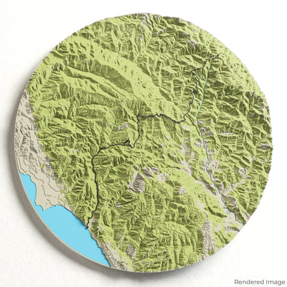 3D-Karte „Skyline to the Sea Trail“