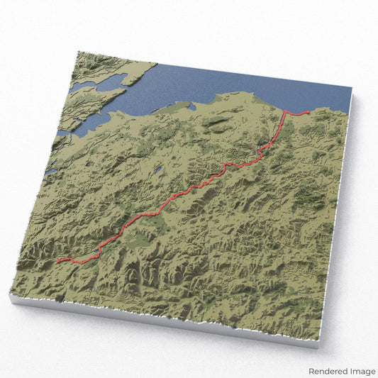 Speyside Way 3D-Karte