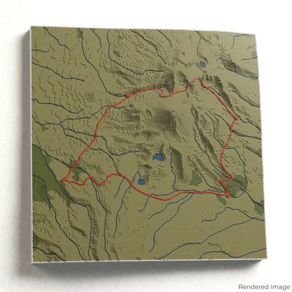 Tongariro Northern Circuit 3D Map