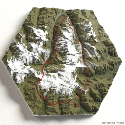 Tour Monte Rosa 3D Map
