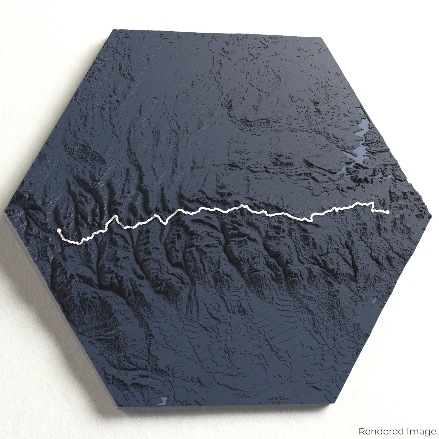3D-Karte des Uinta Highline Trail