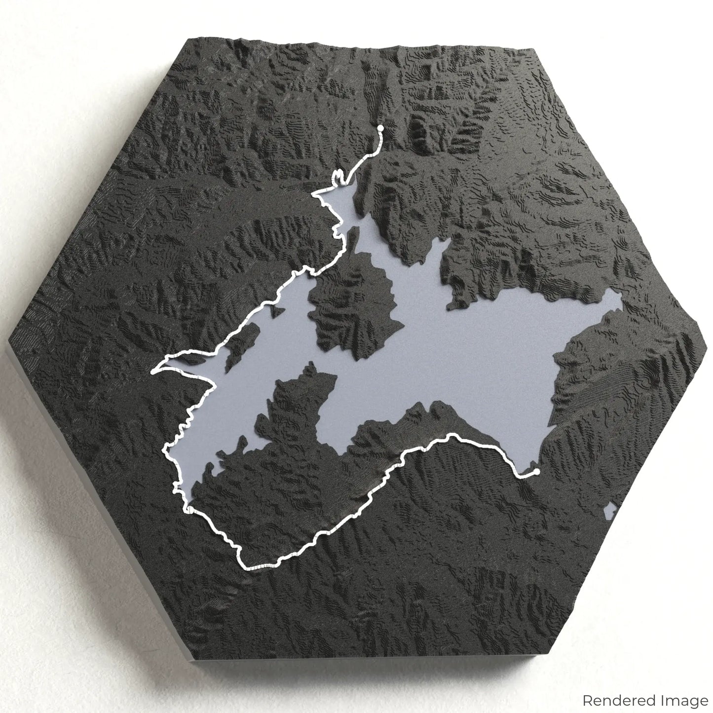Lake Waikaremoana Track 3D-Karte