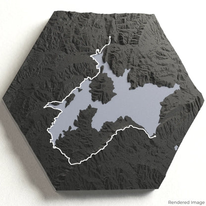 Lake Waikaremoana Track 3D-Karte