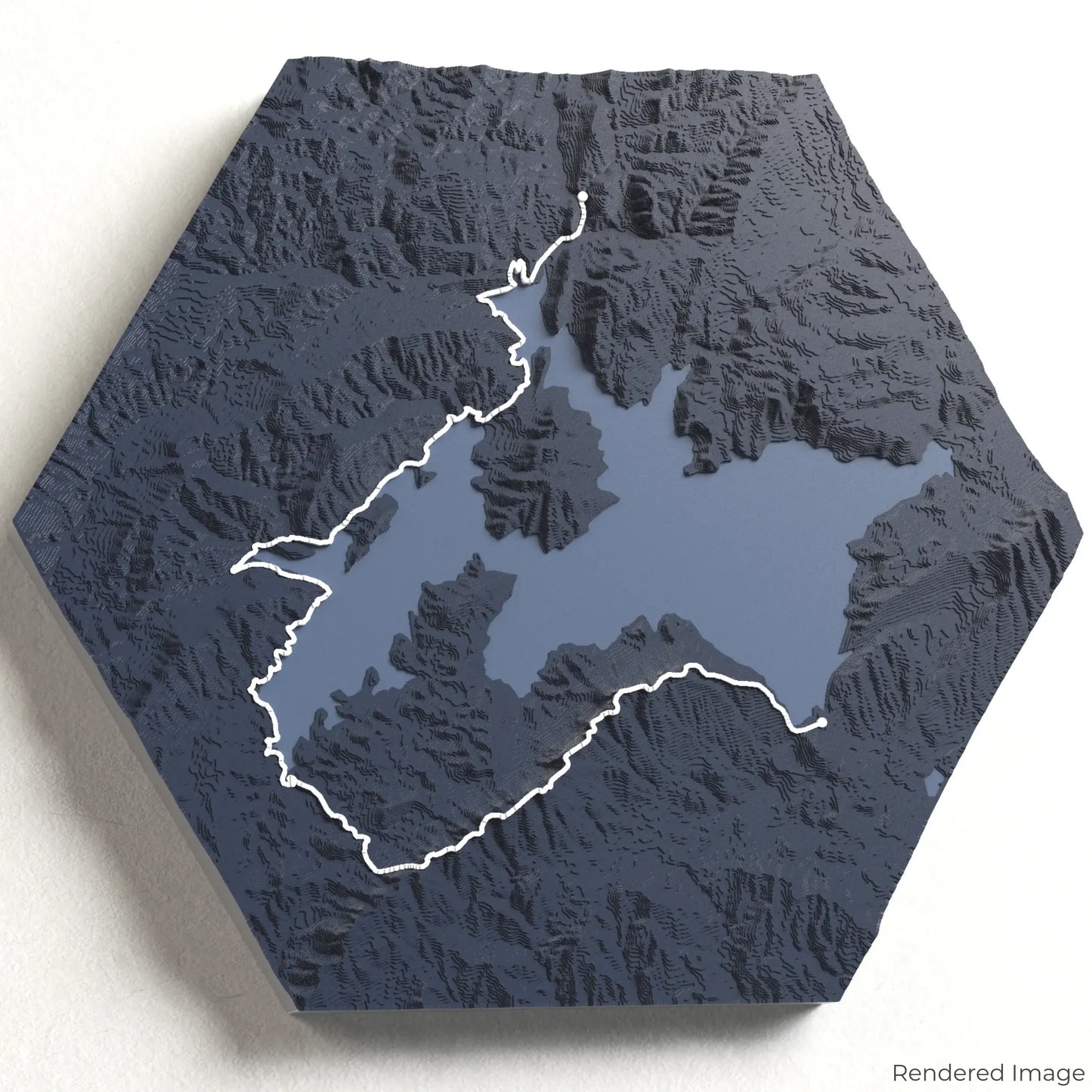 Lake Waikaremoana Track 3D-Karte
