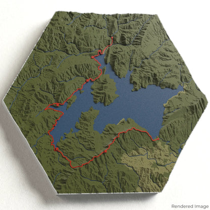 Lake Waikaremoana Track 3D-Karte