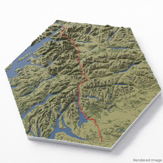 West Highland Way 3D-Karte