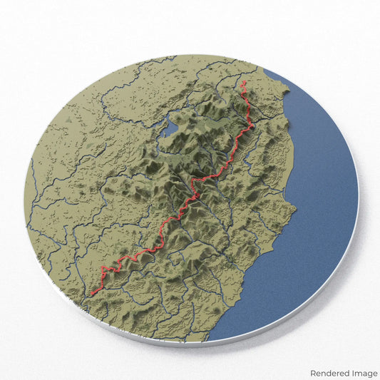 Wicklow Way 3D-Karte
